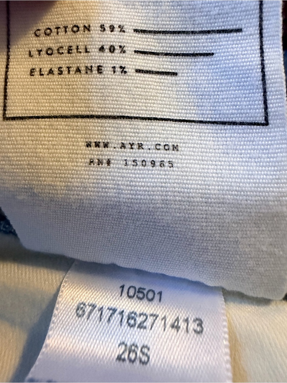 AYR Light Blue Straight Leg Jeans - Picture 8 of 8